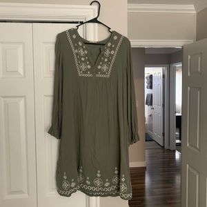 Orange Creek Boutique Midi Long-Sleeve Dress
